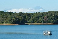 多摩湖からの富士山