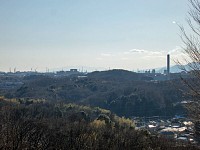 遠くに箱根の裾野から天城山