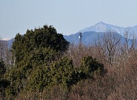 家内が午前中に撮影したもの。左端に農鳥岳