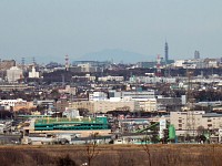 山頂から筑波山