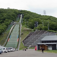 全景。ここは大倉山と違い一般人はリフトで登れない